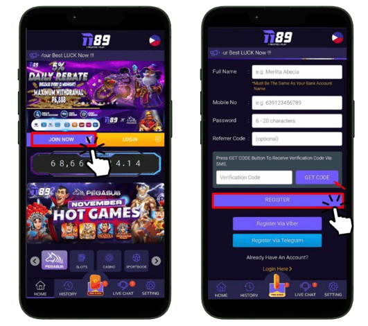 ii89 casino login register